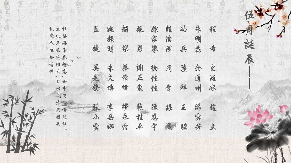 【生日祝?！抗ё?5月生日的員工生日快樂！